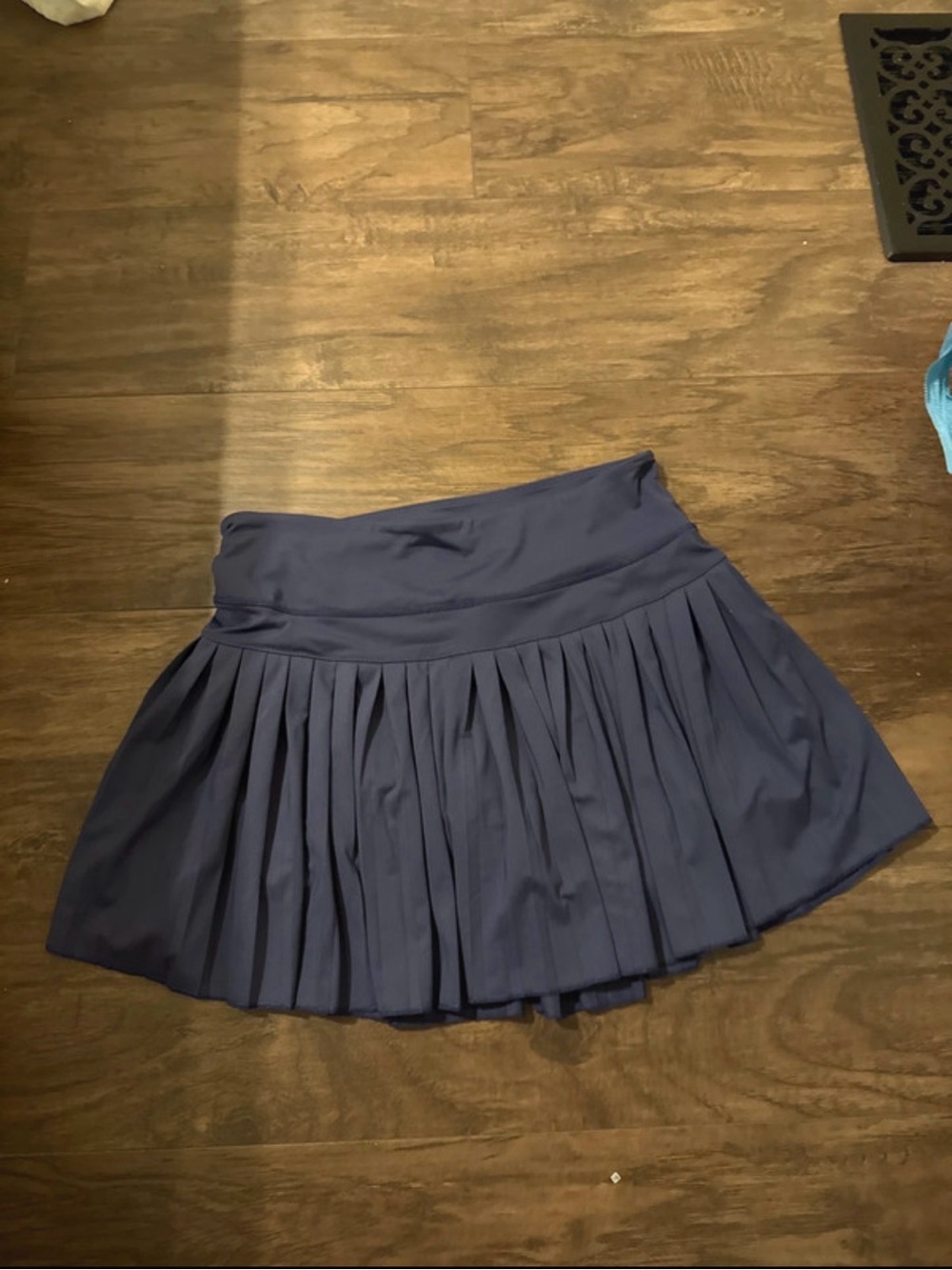 Gold Hinge Women's Pleated Navy Skirt